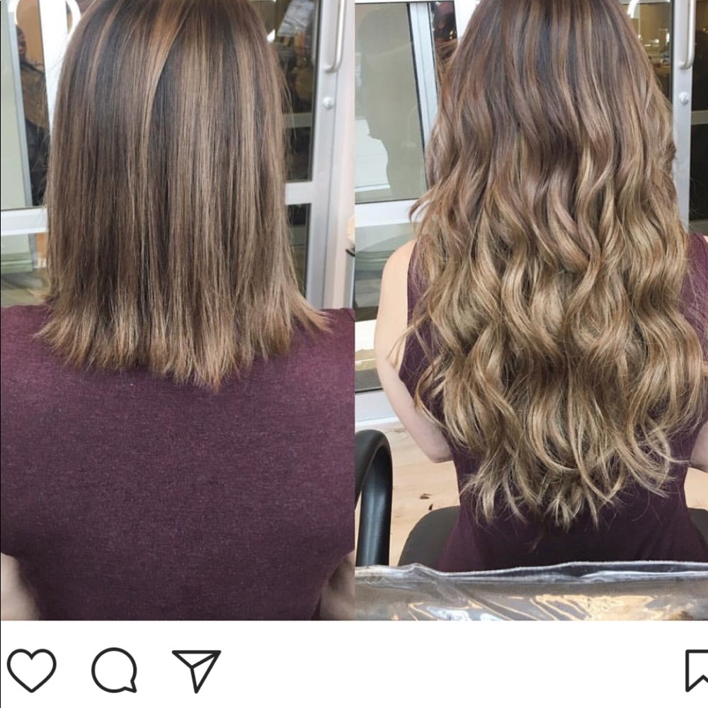 Cashmere clip in hair extensions